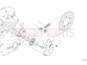 DUCATI Scrambler Nightshift Front sprocket & chain