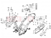 Central cover - Footrests - Piaggio Beverly 400 ie Tourer 2010
