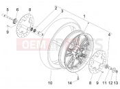 Front wheel - Piaggio Beverly 400 ie Tourer 2010