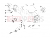 Selectors - Switches - Buttons - Piaggio Beverly 400 ie Tourer 2010