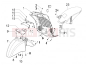 Wheel huosing - Mudguard - Piaggio Beverly 400 ie Tourer 2010