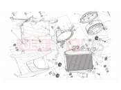 DUCATI 2012 Diavel AMG Radiator (left)