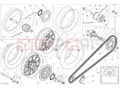 DUCATI 2018 Scrambler Desert Sled FRONT AND REAR WHEEL