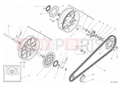 DUCATI 2017 Scrambler Cafe Racer FRONT AND REAR WHEEL
