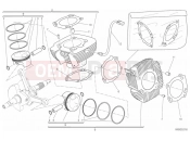 DUCATI 2017 Scrambler Cafe Racer CYLINDERS - PISTONS