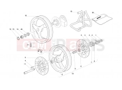 DUCATI 2000 Superbike 748 FRONT AND REAR WHEELS