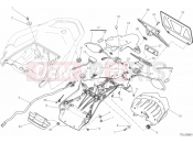DUCATI 2017 Multistrada 1200 S Touring NUMBER PLATE HOLDER - TAIL LIGHT 2
