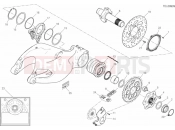 DUCATI 2017 Multistrada 1200 S Touring HUB, REAR WHEEL