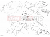 DUCATI 2017 Multistrada 1200 S Touring FOOTRESTS, LEFT
