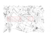 DUCATI 2013 Diavel Strada EXHAUST SYSTEM