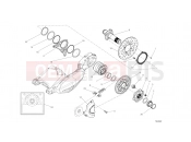 DUCATI 2014 Diavel HUB, REAR WHEEL