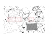 DUCATI 2014 Diavel RADIATOR, WATER, LH