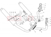 DUCATI 1998 Sporttouring ST2 EXHAUST SYSTEM » EXHAUST SYSTEM