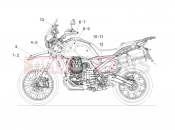 Decal - Motoguzzi V85 TT E5+ (EU) 2024