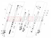 MOTOGUZZI V85 TT Strada E5+ (EU) Front fork Kayaba