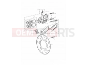 Triumph 2002 THUNDERBIRD Front Brake Caliper and Disc