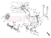 DUCATI 1997 Monster 600 FRONT BRAKE SYSTEM DOUBLE DISC » BRAKING SYSTEM