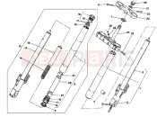 DUCATI 1997 Supersport 750 SS FRONT FORK DM 007707 » FRONT SUSPENSION