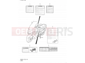 SUZUKI AN400A L1 (2011) Burgman 400 (E19, E24) 143 - LABEL (AN400L1 E02)