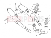 DUCATI 1997 Supersport 900 SS EXHAUST SYSTEM SUPERLIGHT » EXHAUST SYSTEM