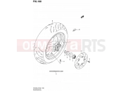 SUZUKI AN400A L2 (2012) Burgman 400 (E19, E24) 190 - REAR WHEEL (AN400L2 E19)