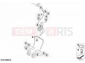 BMW Motorrad BMW 2019 C models C 400 GT (0C06, 0C16) Brake lines, front 2 | Brake lines, front 2