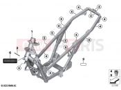 BMW Motorrad BMW 2019 C models C 400 GT (0C06, 0C16) Main frame | Main frame