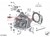 BMW Motorrad BMW 2019 C models C 400 GT (0C06, 0C16) Cylinder head | Cylinder head