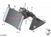 BMW Motorrad BMW 2019 C models C 400 GT (0C06, 0C16) Radiator | Radiator