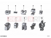 BMW Motorrad BMW 2019 C models C 400 GT (0C06, 0C16) Retaining clips, cable clip | Retaining clips, cable clip