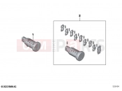 BMW Motorrad BMW 2019 C models C 400 GT (0C06, 0C16) Lock cylinder | Lock cylinder