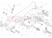 DUCATI 2016 Scrambler Classic FOOTRESTS, LEFT