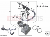 Throttle valve and operation - BMW Motorrad F 900 R A2 25 (0K91) 2024