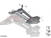 Number plate carrier, upper - BMW Motorrad F 900 R A2 25 (0K91) 2024