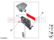 Number-plate light LED  2 - BMW Motorrad F 900 R A2 25 (0K91) 2024