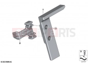 Lock, holder, navigation preparation - BMW Motorrad F 900 R A2 25 (0K91) 2024