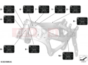 Sign, frame - BMW Motorrad F 900 R A2 25 (0K91) 2024