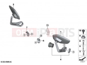 Retrofitting, handlebar end mirrors - BMW Motorrad F 900 R A2 25 (0K91) 2024
