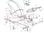 DUCATI 1996 Supersport 400 SS SWING ARM » SWING ARM