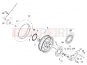Rear wheel - Piaggio Medley 125 E5 (EU) 2021