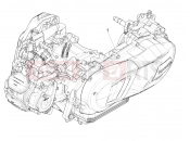 Engine assembly - Piaggio Medley 200 E5+ (EU) 2024