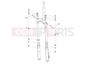 Fork's components (Showa) - Piaggio Medley 200 E5+ (EU) 2025