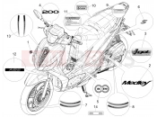 Plates - Emblems - Piaggio Medley 200 E5+ (EU) 2025