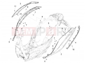 Side cover - Spoiler - Piaggio Medley 200 E5+ (EU) 2025