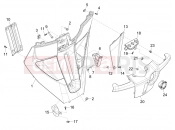 Front glove-box - Knee-guard panel - Piaggio MP3 310 HPE / HPE Sport E5+ (EU) 2024