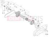 Driven pulley - Piaggio MP3 310 HPE / HPE Sport E5+ (EU) 2025