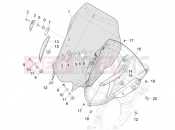 Windshield - Glass - Piaggio MP3 310 HPE / HPE Sport E5+ (EU) 2025
