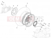 Rear wheel - Piaggio MP3 530 HPE Exclusive E5+ (EU) 2024