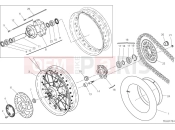 DUCATI 2025 Desert X Rally Rear wheel