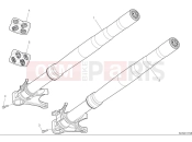 DUCATI 2025 Panigale V2 Superquadro Final Edition Front fork